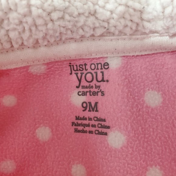 5/$25 Just One You Carter's Girls Romper 9M Pink Penguin H14 - Picture 6 of 6